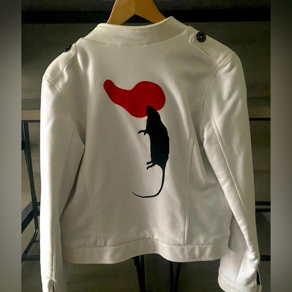 Handmade polish designer jacket. She/s a riot.